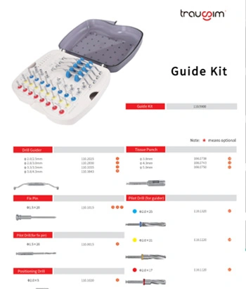 Kit universal de guías quirúrgicas de Trausim