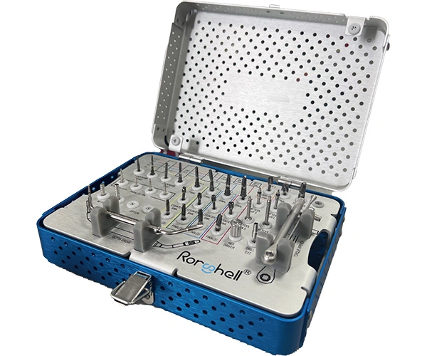 Kit quirúrgico para implantes dentales RD