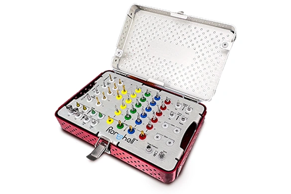 Kit quirúrgico para implantes dentales RS